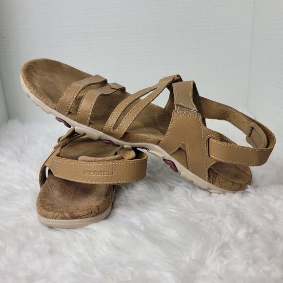 Merrell Sandspur Rose Convert Womens Size 10 Sandals Tobacco Pomegranate J002692 - Picture 6 of 10